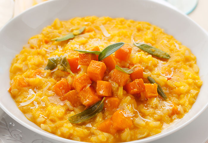 recette italienne, risotto potiron