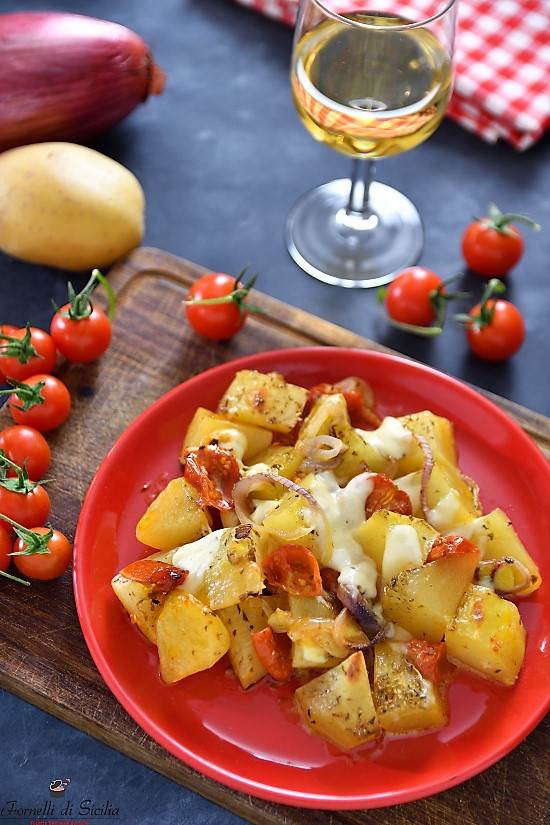 recette italienne, pomme de terre sicilienne, vastase