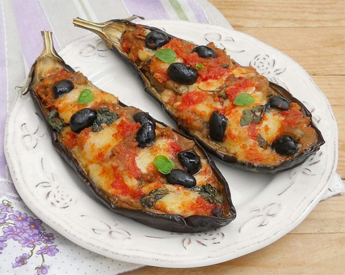 recette italienne, aubergines tomates et mozzarella