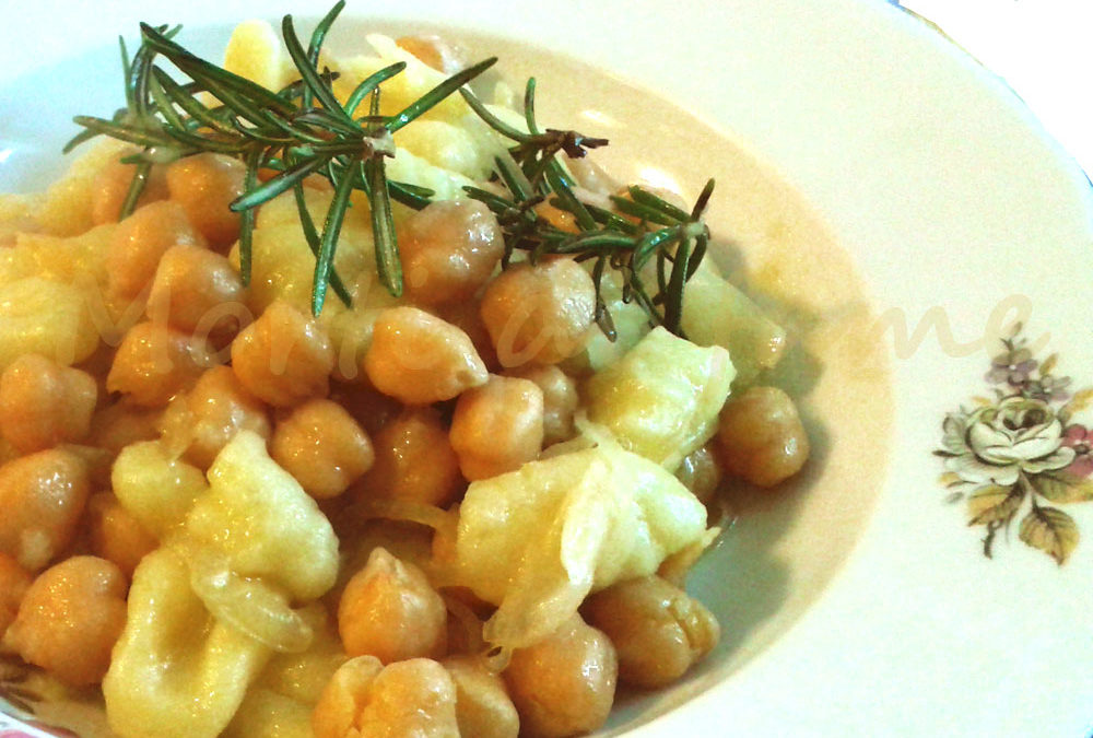 recette italienne, gnocchi et pois chiches