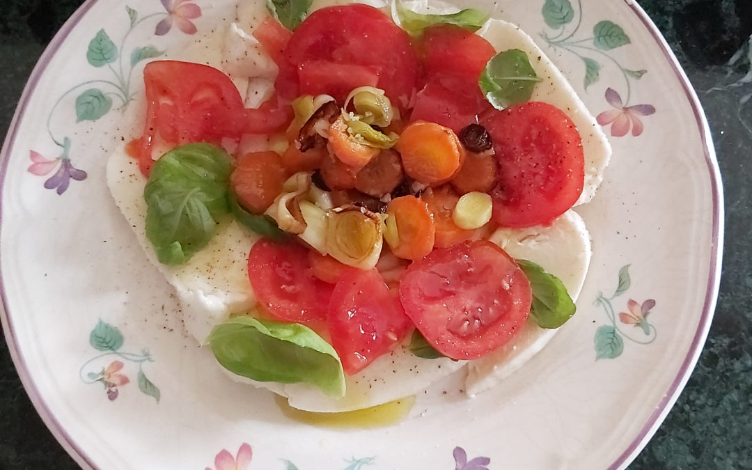 recette italienne, salade caprese